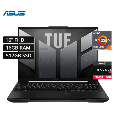 ASUS FA617NS Ryzen 7-7735HS/ 16GB RAM/ 512GB SSD/ RX 7600S 8GB/ 16″ FHD/ Windows 11 ASUS FA617NS Ryzen 7-7735HS/ 16GB RAM/ 512GB SSD/ RX 7600S 8GB/ 16″ FHD/ Windows 11