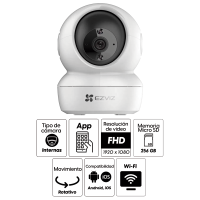 CÁMARA SEGURIDAD EZVIZ C6N IP/ 2MP 1080P/ WIFI 2.4GHZ/ LENTE 4MM CÁMARA SEGURIDAD EZVIZ C6N IP/ 2MP 1080P/ WIFI 2.4GHZ/ LENTE 4MM